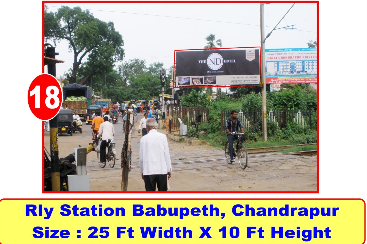 Rly Station Babupeth hoarding